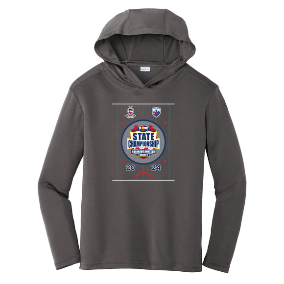 State Championships 2024 Youth Long Sleeve Hooded Tees (YST358)