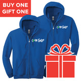 Camp Swift BUY ONE GIFT ONE Royal Zip-Up Hoodie (18600)