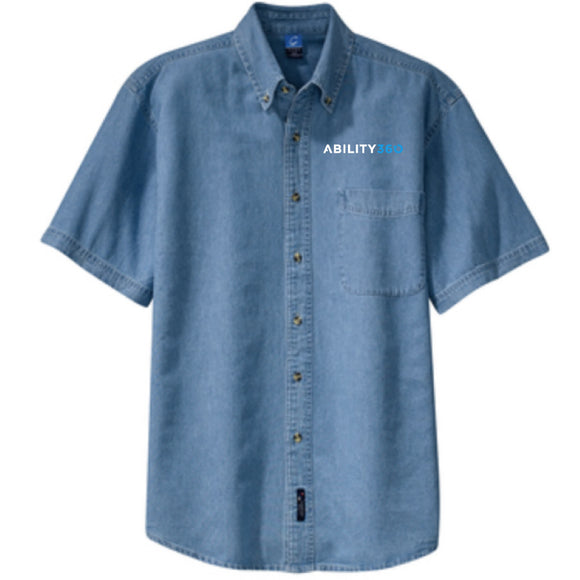 Ability360 - Mens Short Sleeve Denim Shirt (SP11)