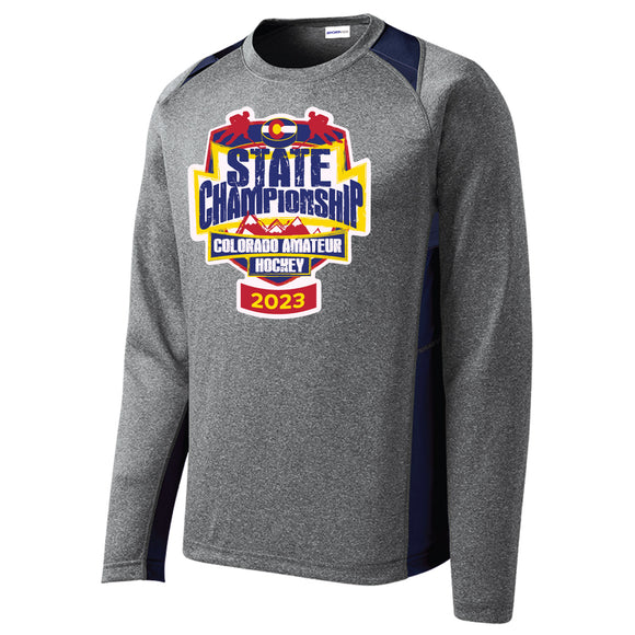 State Championships - Adult Long Sleeve Colorblock Tee (ST361LS)