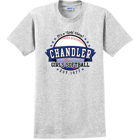 Adult Chandler Softball Fan T