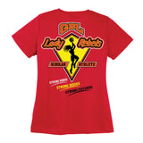 GBL Lady Rebels <br> Womens Heart Tee <br> (LST350)