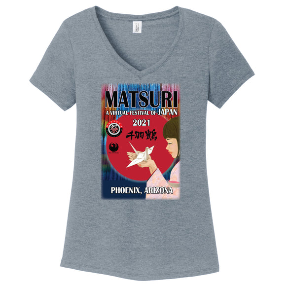 Matsuri 2021 Revisited <br>Women's V-Neck <br> (DM1350L)