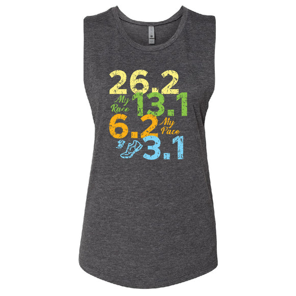 Runteez - Distances 26.2 Womens Festival Tank (Phoenix 10K)