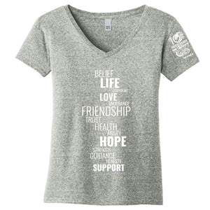Rose Regatta Words Ladies Tee
