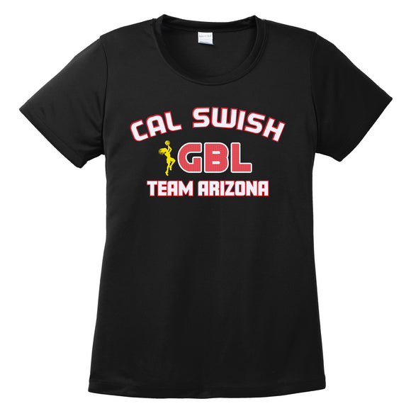 GBL Cal Swish <br> Womens Heart Tee <br> (LST350)